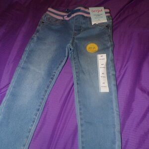 Cat & Jack NWT skinny jeans pull on drawstring waist